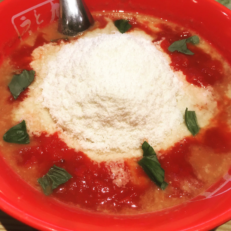 トマトチーズラーメン(九十九ラーメン 津田沼店)