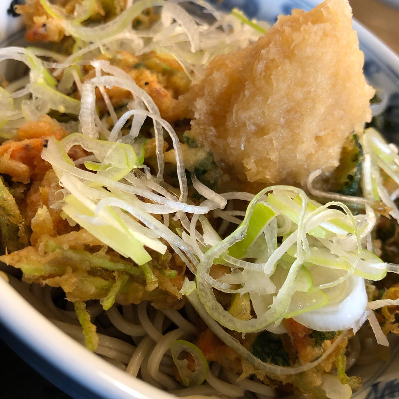 桜えびのかき揚げ蕎麦(芝新橋 おそば 能登治(のとじ))