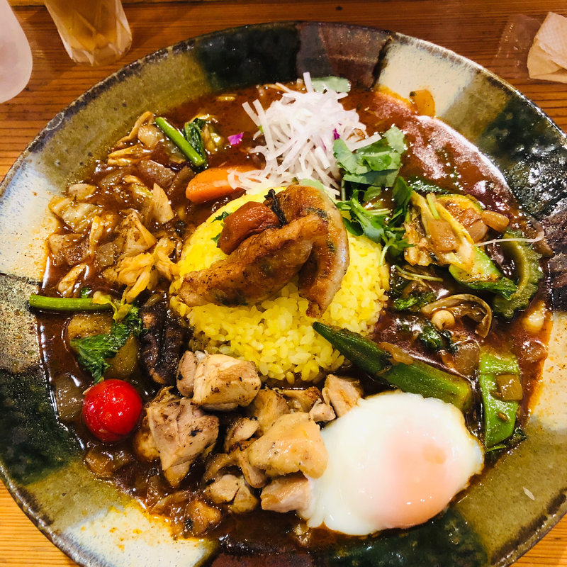 鳥ざんまい(スープカレー なっぱ)