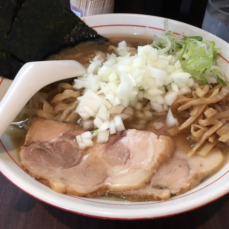 中華そば中 玉ねぎトッピング(手打ち中華そば 酒田)