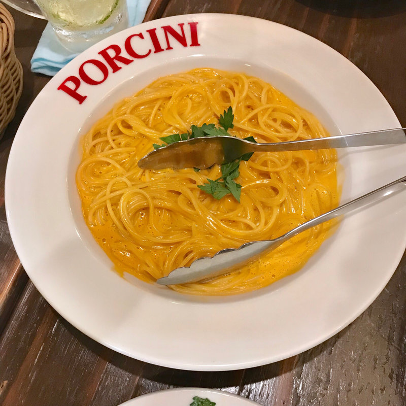 ウニクリームパスタ(イタリア食堂タヴェルナポルチーニ)