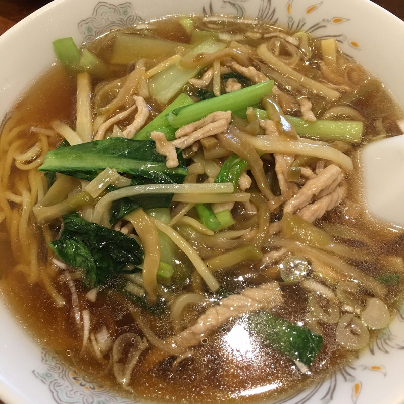 ザーサイ肉細切りそば(華春楼)