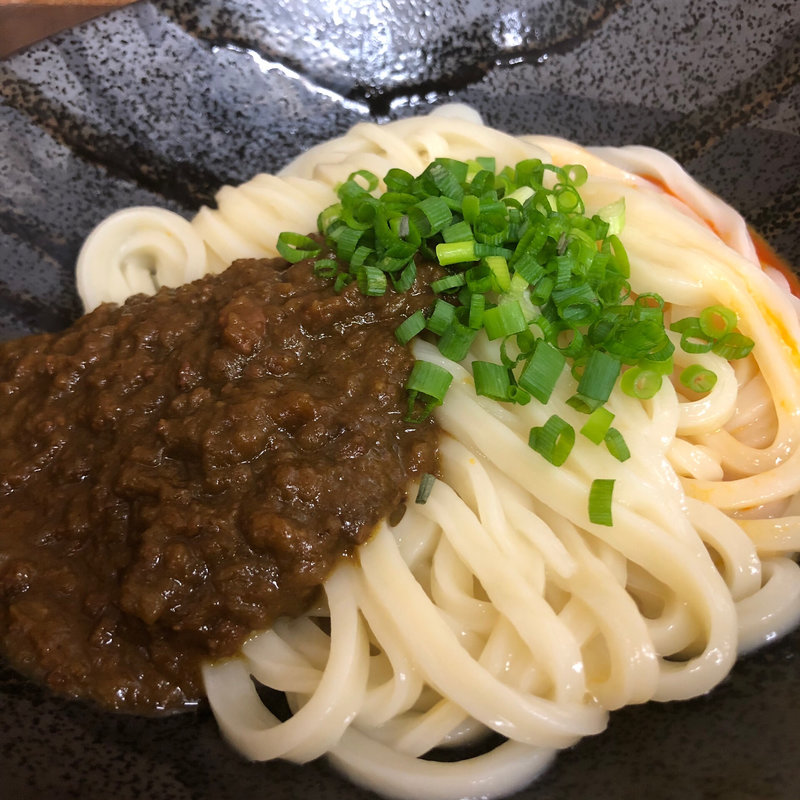 キーマかま玉(うどん蔵ふじたや)