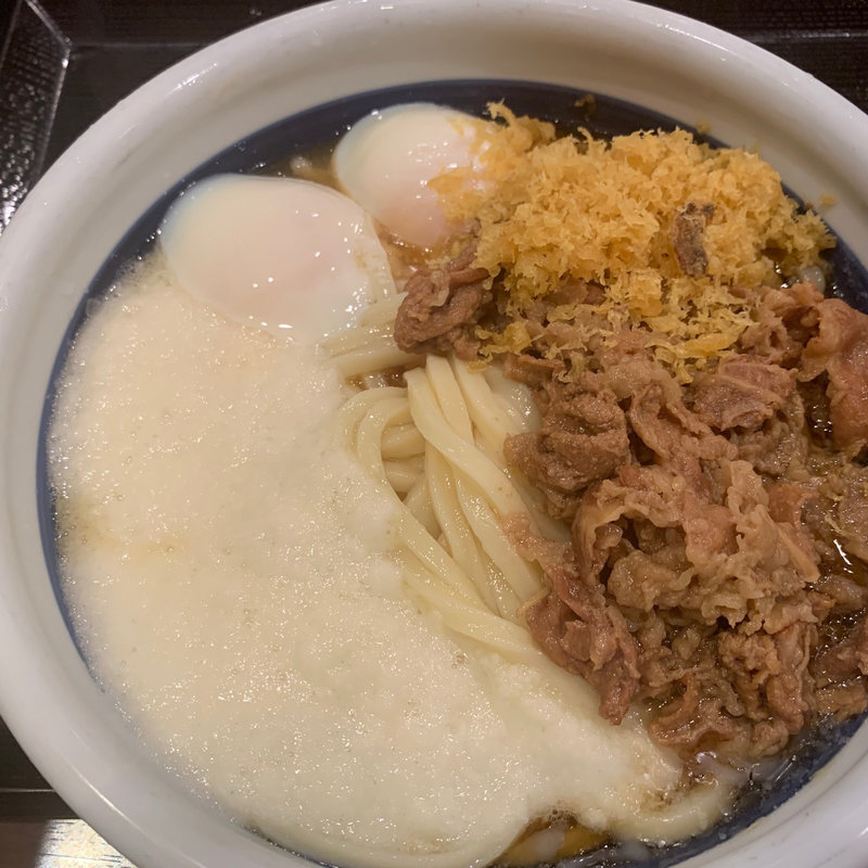 牛とろ玉うどん特(丸亀製麺川崎ソリッドスクエア - 閉店)