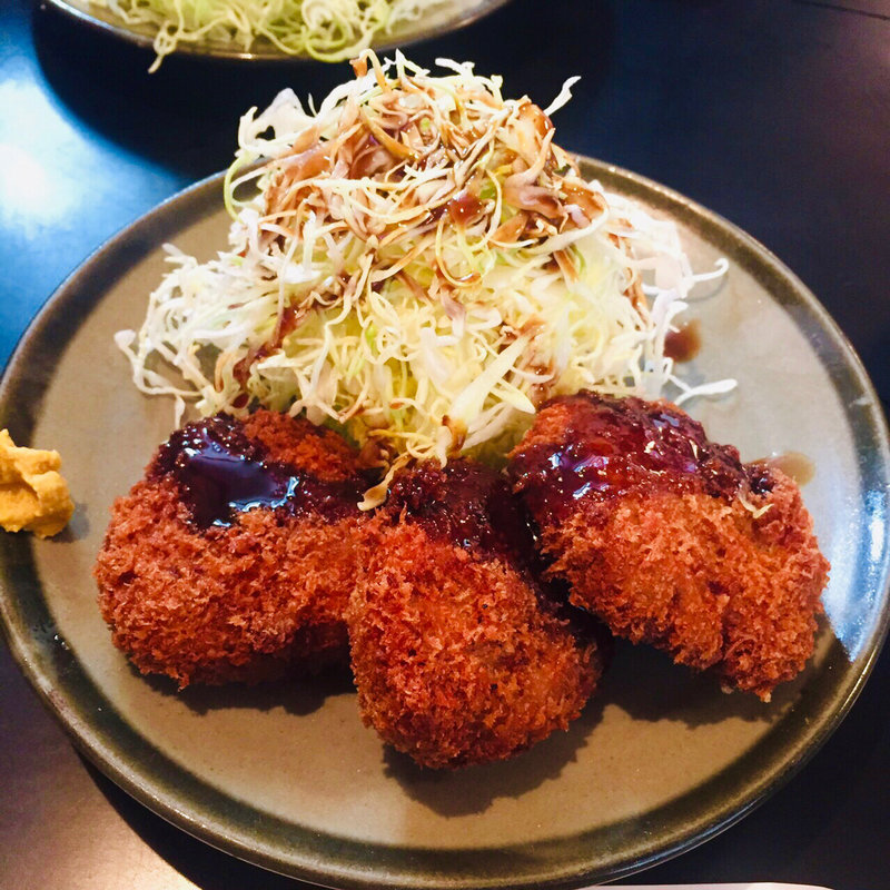 メンチカツ定食(とんかつの店 はぎ乃(はぎの))