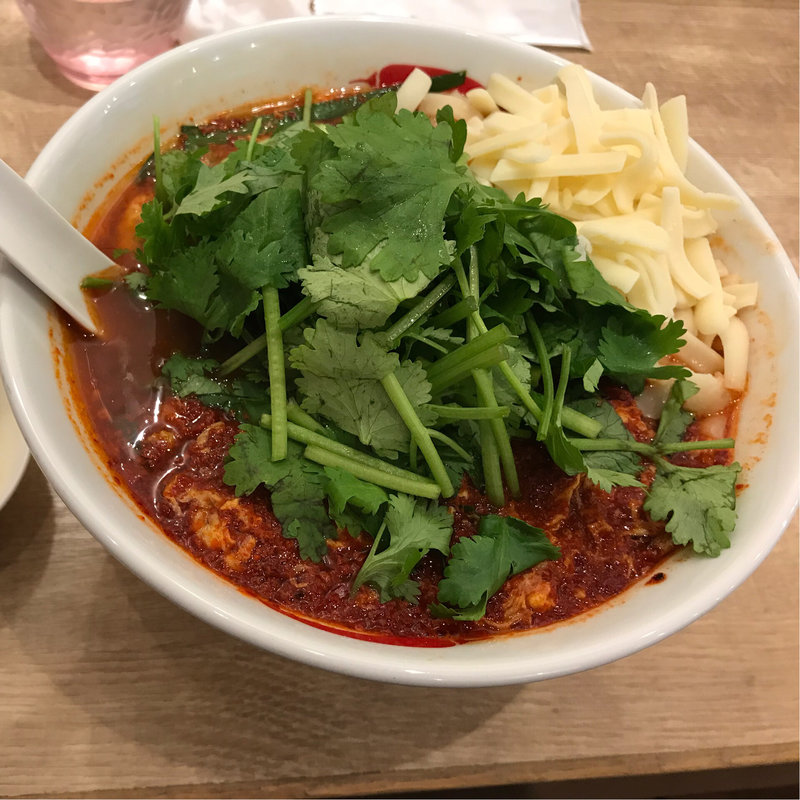 パクチー辛麺(辛麺屋一輪)