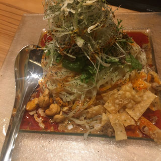 冷し汁なし担担麺(175°DENO担担麺 神田駅北口店)