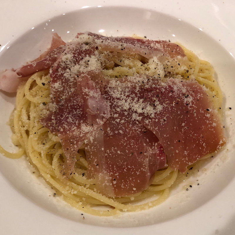 生ハムとパルミジャンーノチーズのオイルソース(洋食・イタリア料理 プリッチ)