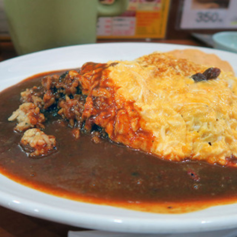 印度屋変わりオムライス(カレーライスの印度屋 森ノ宮店)