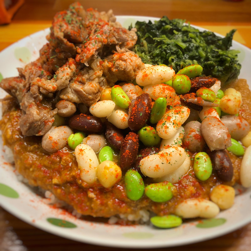 羊、豆、草カレー(火星カレー)