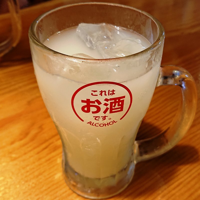 白桃カルピスチューハイ(鳥貴族 鹿島田店)