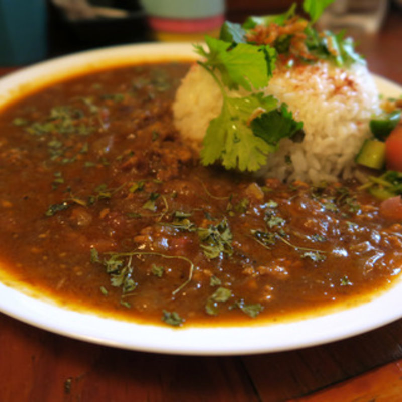 濃厚エビ＆鶏ミンチのカレー(サケトメシ)