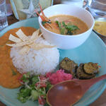 カレー3種(Curry&Spice 青い鳥)