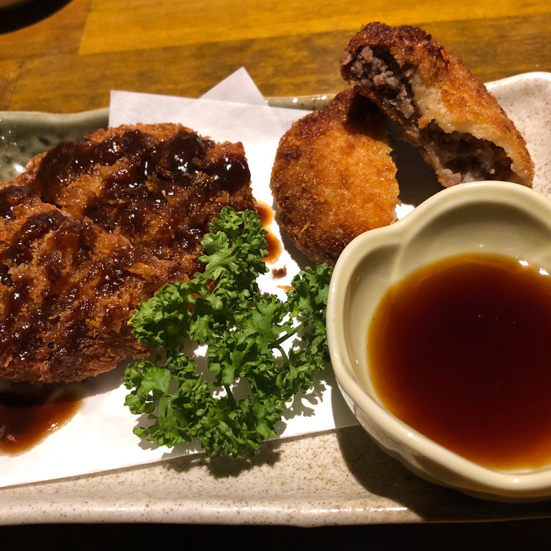 馬メンチカツ(馬肉と煮込みとハイボール  桜山  福岡春吉店)