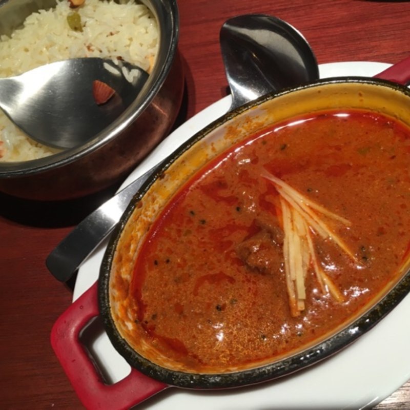 野生鹿のカレー カシミリプラオ添え(エリックサウスマサラダイナー)