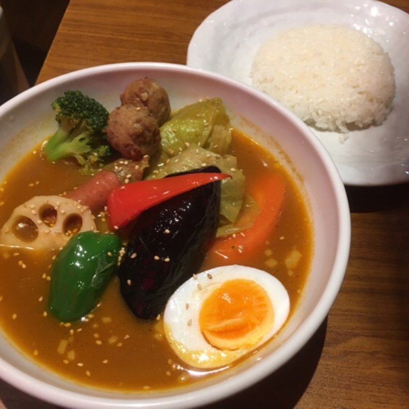 ロールキャベツのスープカリー(シャンティ 高田馬場店)