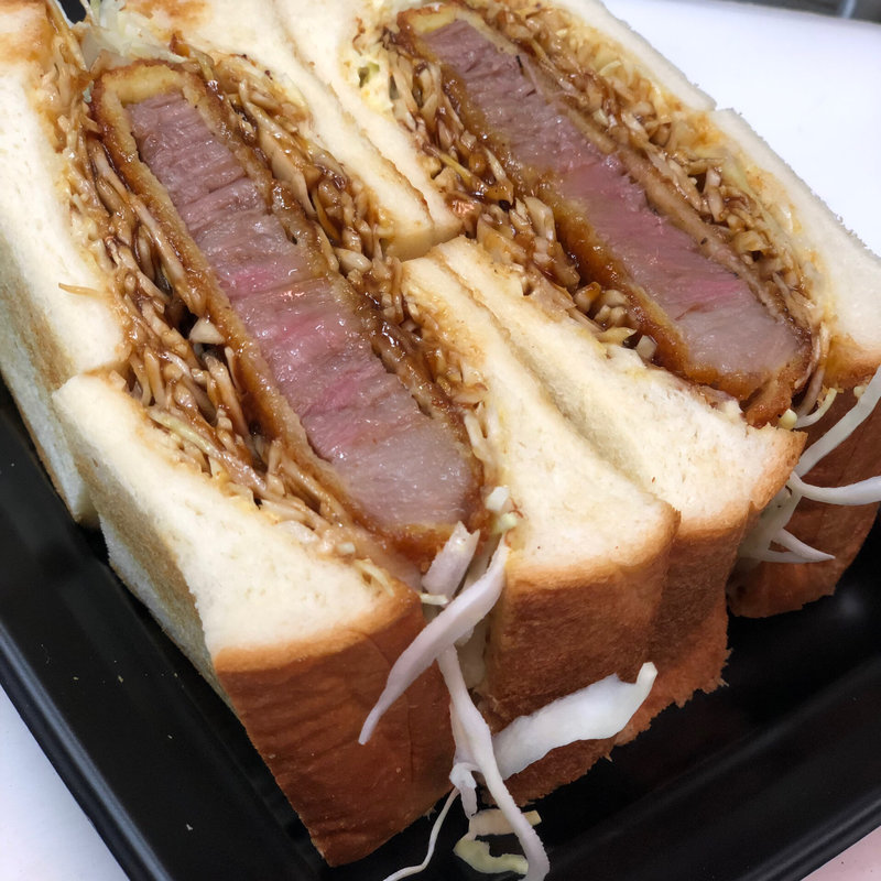 和牛カツサンド(焼肉料理ひばち )