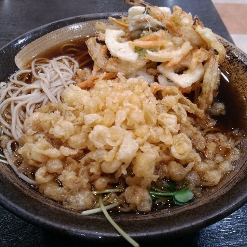蓮根と牡蠣のかき揚げそば(ゆで太郎 君津北子安店 )