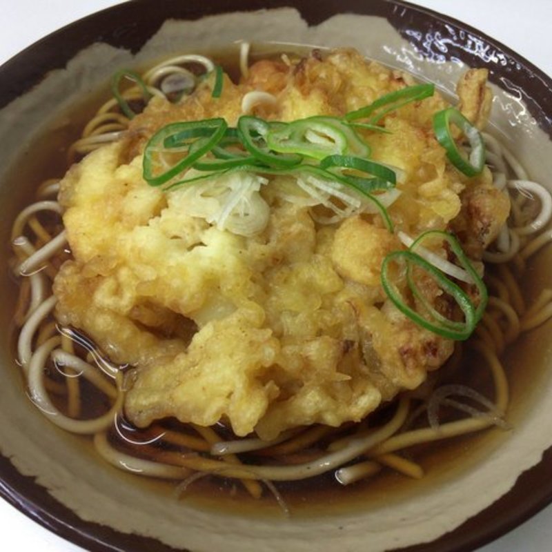 小柱イカ天そば(立食いそば処 きそば)