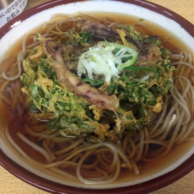 ゲソかき揚げそば(そばの神田東一屋 駅前南町通り店 （そばのかんだとういちや）)