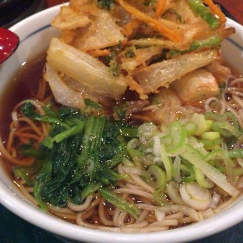 天ぷらそば(麺房八角(めんぼうやすみ))