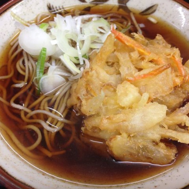 かき揚げそば(おそば天かめ 平河町店 )