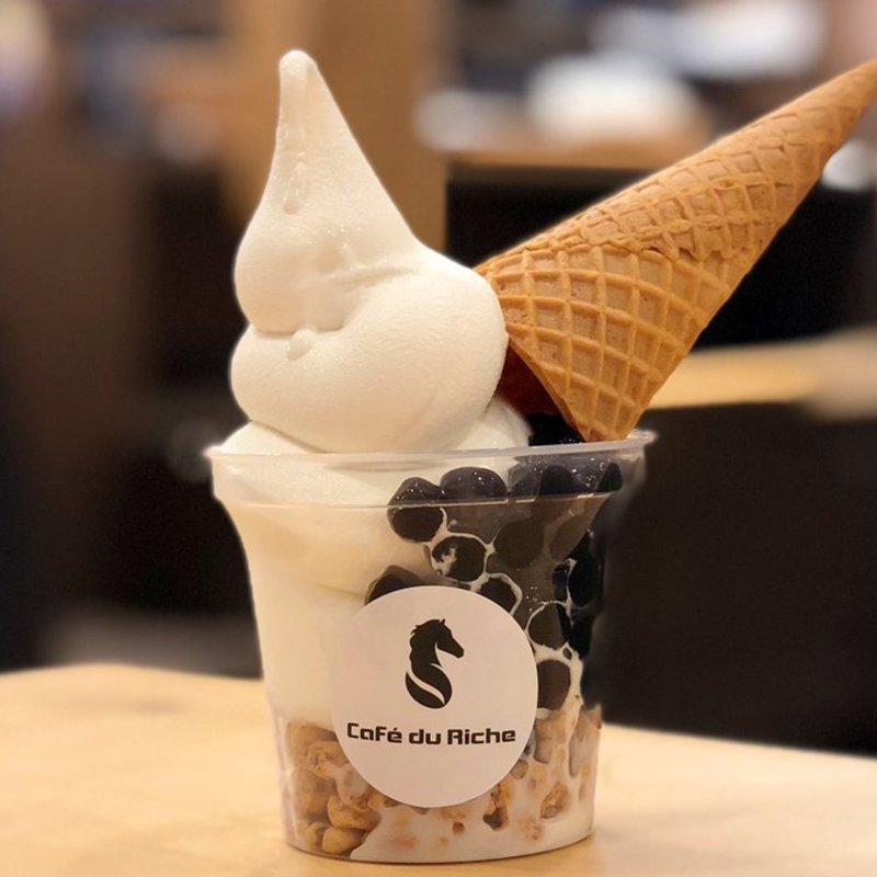 タピオカソフトクリーム(Cafe du Riche)