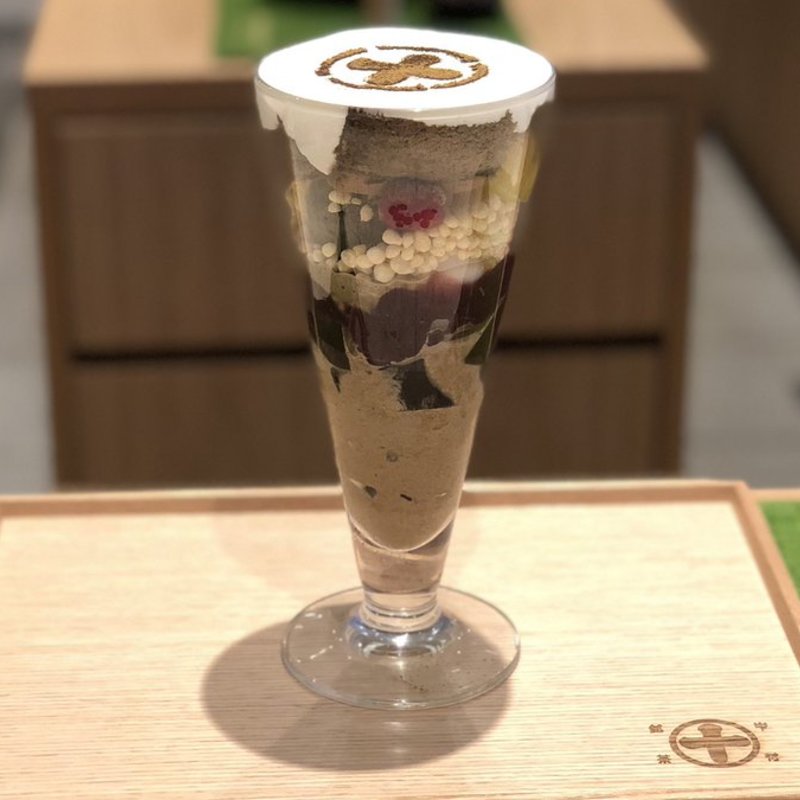 まるごとパフェほうじ茶(中村藤吉本店 銀座店)