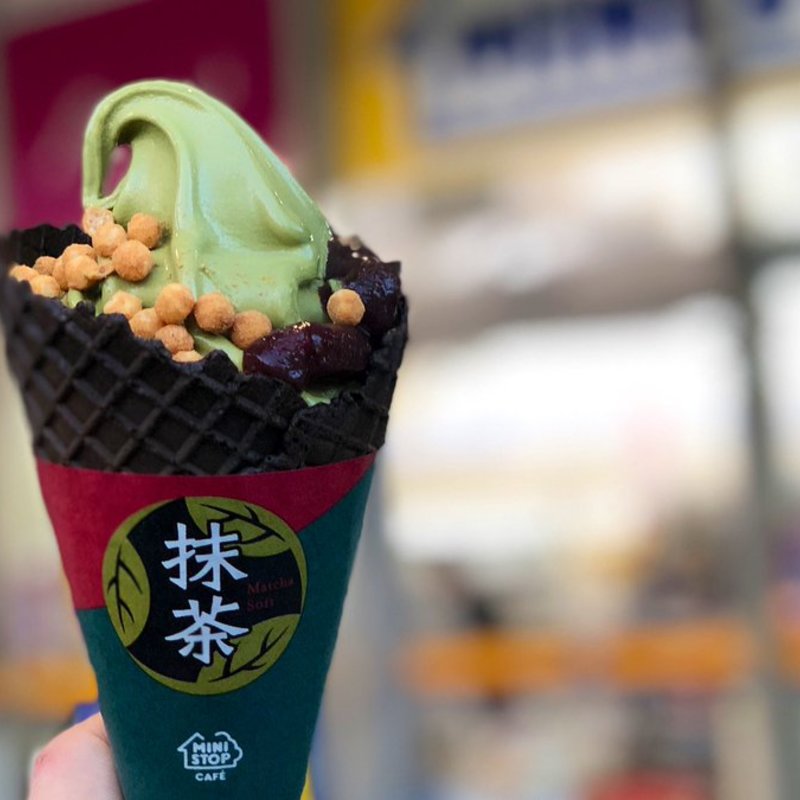 プレミアムあずき抹茶ソフト(ミニストップ)