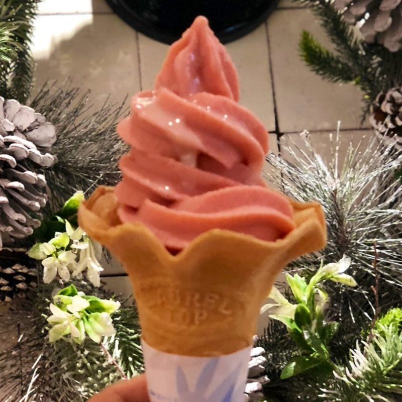 イチゴの生乳ソフトクリーム(CHEESE CRAFT WORKS ダイバーシティ東京プラザ)