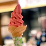 北海道ハスカップソフトクリーム