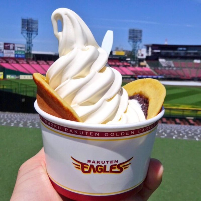 どら焼きソフト(甘味処ミヤギノチャヤ)