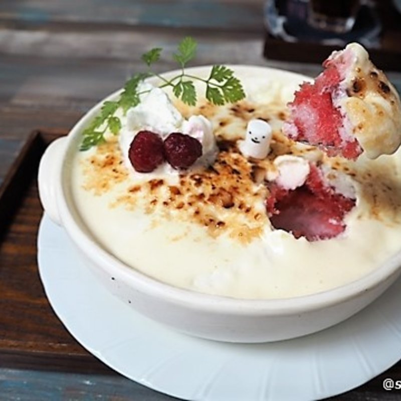 クレームブリュレかき氷 (ハシゴカフェ キョウト （Hashigo Cafe Kyoto）)