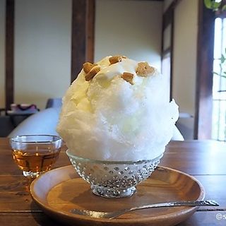 レアチーズかき氷　(カフェ フクバコ （coffee fukubako）)