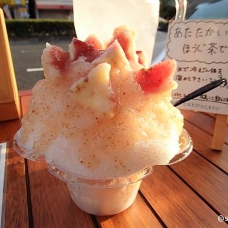 ごろっといちじくのかき氷(にしのみや果汁店)
