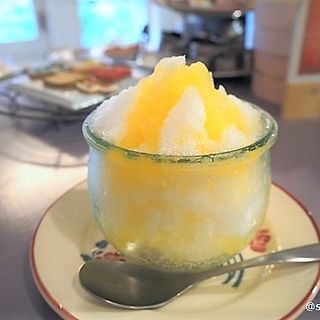 オレンジクリームチーズのかき氷(パティスリー ブーケ （patisserie bouquet）)