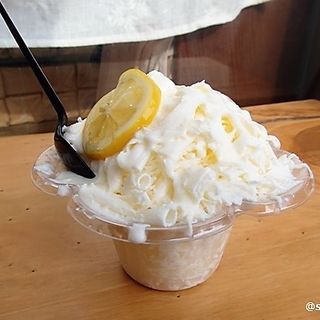 檸檬チーズケーキかき氷 (eden 山田店)
