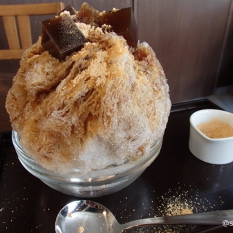 黒蜜＋黒蜜寒天＋きなこ(甘党茶屋 梅園 三条寺町店)