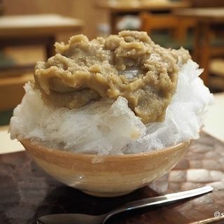 特選丹波栗かき氷(だるまや餅菓子店)