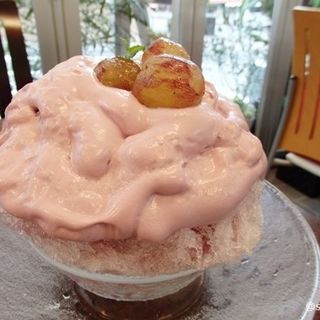 ぶどうエスプーマクリーム氷(フルーツキッチン ほのか （fruit kitchen 歩乃果）)