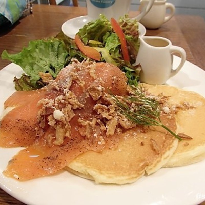 サーモン＆リームチーズ(ハワイアンパンケーキファクトリーヨドバシ梅田店)