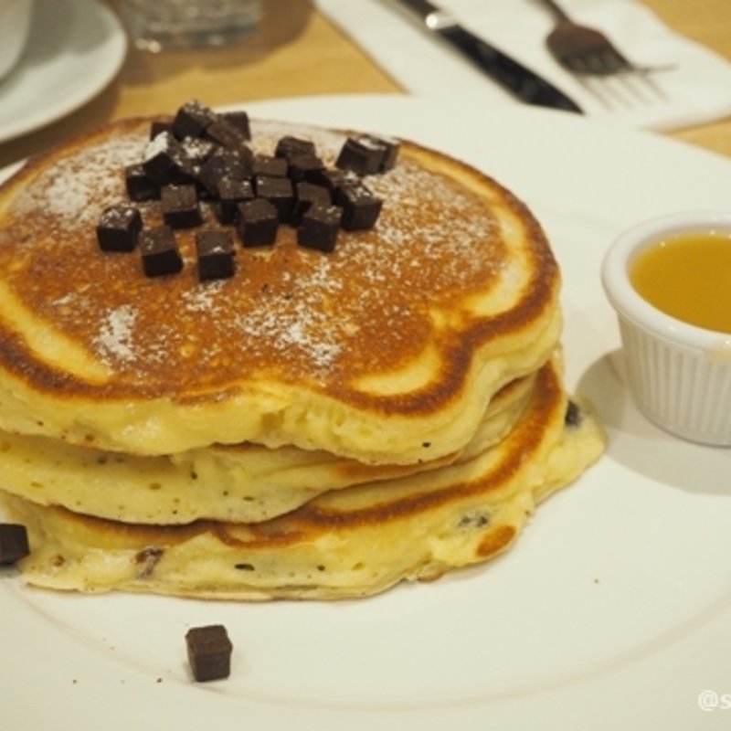 チョコレートパンケーキwithメイプルバター(クリントン ストリート ベイキング カンパニー 名古屋)
