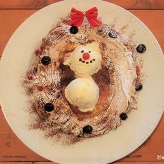 Christmas Pancake(グローブマウンテンコーヒー くずは店 （GLOBE MOUNTAIN COFFEE）)