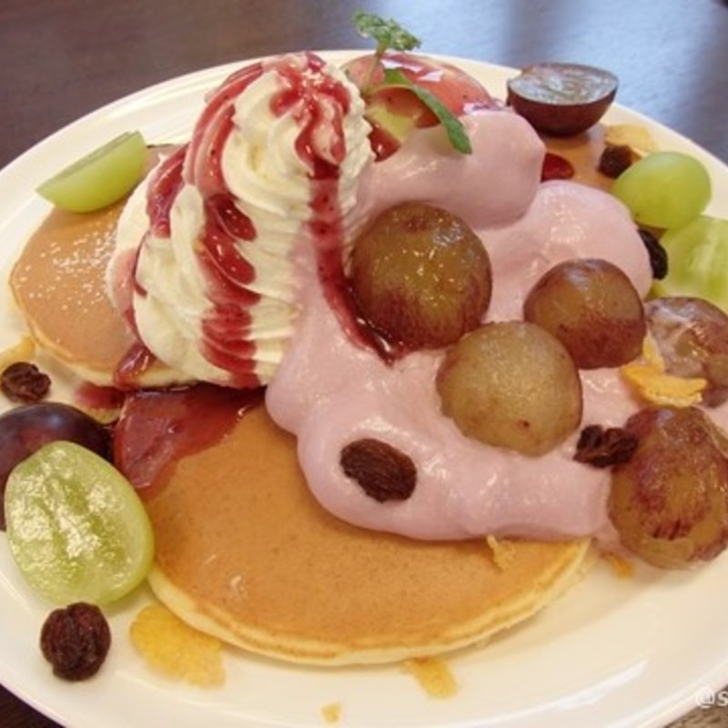 ピオーネのパンケーキ(フルーツキッチン ほのか （fruit kitchen 歩乃果）)