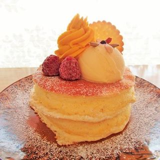 自家製かぼちゃクリームと秋の実のパンケーキ(カフェ アリエッティ （Cafe ARRIETTY）)