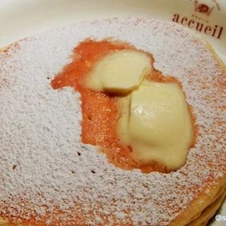 メイプルシロップ＋フレッシュバター　パンケーキ(カフェ アクイーユ 恵比寿)