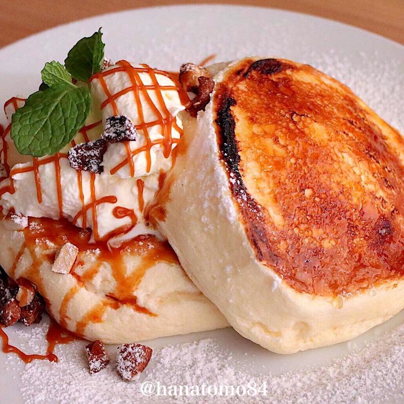 キャラメルブリュレパンケーキ(Banks cafe & dining渋谷)