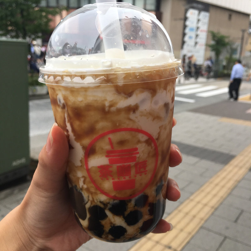 黒糖ラテタピオカ&チーズ(茶咖匠 自由が丘店)