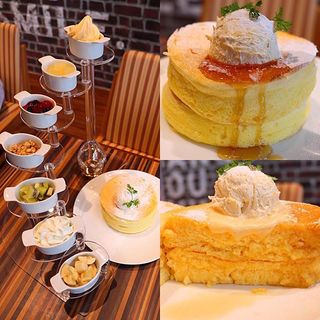 7段ステージパンケーキ(Cafe brunch TAMAGOYA)