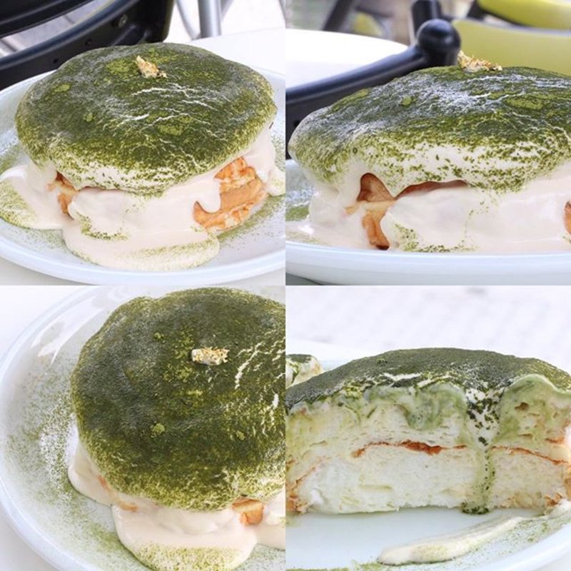 下町の宇治抹茶パンケーキ(Cafe & Dining 下町の時計台)